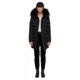 Mackage Calla Lightweight Down Coat With Fur Trimmed Hood - Womens, Black, Large, CALLA-BLACK-L