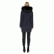 Mackage Calla Lightweight Down Coat With Fur Trimmed Hood - Womens, Navy, Small CALLA-NAVY-S
