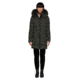 Mackage Calla Lightweight Down Coat With Fur Trimmed Hood - Womens, Spruce, Small, CALLA-SPRUCE-S