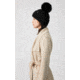 Mackage Doris Classic Knit Hat w/ Fox Fur Pompom - Womens, Black/Black, One Size, Doris-R-Black/Black