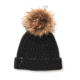 Mackage Doris Classic Knit Hat w/ Fox Fur Pompom - Womens, Black, One Size, Doris-R-Black