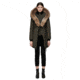 Mackage Kay Mid Length Winter Down Coat With Fur Collar - Womens, Army, Small, KAY-ARMY-S
