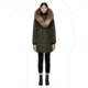 Mackage Kay Mid Length Winter Down Coat With Fur Collar - Womens, Army, Small, KAY-ARMY-S