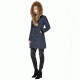 Mackage Kay Mid Length Winter Down Coat With Fur Collar - Womens, Ink, Extra Small KAY-INK-XS
