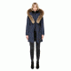 Mackage Kay Mid Length Winter Down Coat With Fur Collar - Womens, Ink, Extra Small KAY-INK-XS