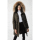 Mackage Rena Twill Parka - Womens, Army / Natural Fur, Extra Small, Rena-DR-Army-XS