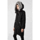Mackage Rena Twill Parka - Womens, Black / Silverfox Dyed to Berry, Medium, Rena-DXR-Black/Berry-M