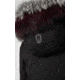 Mackage Rena Twill Parka - Womens, Black / Silverfox Dyed to Berry, Medium, Rena-DXR-Black/Berry-M