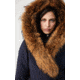 Mackage Trish Mid-Length Down Coat - Womens, Navy / Natural Fur, Small, Trish-R-Navy-S