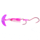 Macks Lure Cha Cha Sockeye Squidder rig, 2 2/0 Hooks, 1.5in, Pink Silver Tiger Smile Blade/Pink UV Spatterback Skirt/Flo Pink Beads, 60011