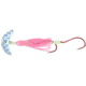 Macks Lure Cha Cha Sockeye Squidder rig, 2 2/0 Hooks, 1.5in, Silver Scale Smile Blade/Pink Shrimp Skirt/Glow Beads, 60012