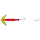 Macks Lure Double Whammy Pro Spinner Rig, 2 Number 4 Hooks, 72in Leader, Chartreuse Red Tiger Smile Blade/Flo Ruby Bead, 17805