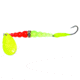 Macks Lure Kokanee Killer Number 6 Single Hook, 48in Leader Chartreuse Blade/Flo Orange/Flo Chartreuse Bead/Chartreuse Glo Hook, 16220