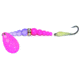 Macks Lure Kokanee Killer Number 8 Single Hook, 48in Leader, Pink Blade/Flo Purple/Hot Pink Bead/Maggot White Glo Hook, 16309