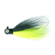 Macks Lure Rock Dancer Bucktail Jig, 1/2 oz, 2/0 Hook Black Head/Black/Chartreuse Body, 18226