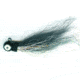 Macks Lure Rock Dancer Bucktail Jig, 1/4 oz, 2/0 Hook Black Head/Black/White Body, 18101