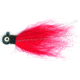 Macks Lure Rock Dancer Bucktail Jig, 3/8 oz, 2/0 Hook Black Head/Red Body, 18190