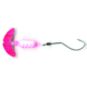 Macks Lure Smile Blade Spindrift Walleye Spinner, Number 1 Hook 72in Leader, Hot Pink Sparkle Smile Blade/White Pink Scale Pill, 63352