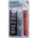 MagLite Mini 2 Cell AA Incandescent Flashlight, Red, Blister Card, M2A036