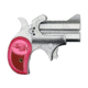 Bond Arms Girl-Mini Pistol, .357 Magnum, 2.5 in barrel, stainless steel frame, pink rosewood grip, 2-barrel, single-action, crossbolt safety, fixed, blade front, 2 round magazine, BA-GIRL-MINI-FRRMPG