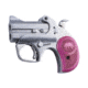 Bond Arms Mama-Bear Pistol, .357 Magnum, 2.5 in barrel, stainless steel frame, pink rosewood grip, 2-barrel, single-action, crossbolt safety, fixed, blade front, 2 round magazine, BA-MAMA-BEAR-FRRMPG