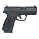 Bersa BP40CC Pistol, .40 S&amp;W, 3.3 in barrel, black polymer frame, integrated polymer grip, recoil operated semi-automatic, double-action only, internal firing pin safety, 3-dot, 7 round magazine, BRSA-BP40CC-FRRMPG