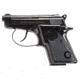 Beretta 20 Pistol, .25 Auto, 2.36 in barrel, aluminum alloy frame, black checkered plastic grip, blowback operated semi-auto, double-action, frame mounted thumb safety, fixed blade and notch, 8 round magazine, BT-20-FRRMPG