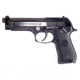 Beretta 92D Pistol, 9mm Luger, 4.9 in barrel, anodized aluminum frame, plastic grip, recoil operated semi-automatic, double-action only, no external safeties, fixed 3-dot, 15 round magazine, BT-92D-FRRMPG