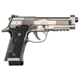 Beretta 92X-Performance Pistol, 9mm Luger, 4.9 in barrel, nickel finish steel frame, black polymer grip, recoil operated semi-automatic, double-action, fiber-optic front, adjustable rear, 15 round magazine, BT-92X-PERFORMANCE-FRRMPG