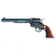 Beretta Stampede-Deluxe Revolver, .45 Colt, 7.5 in barrel, charcoal blue steel frame, select walnut grip, revolving chamber, single-action, automatic hammer block, fixed, 6 round magazine, BT-STPD-DLX-6-FRRMPG