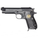 Beretta Tariq Pistol, 9mm Luger, 4.5 in barrel, blued finish steel frame, black plastic grip, recoil operated semi-automatic, single-action, crossbolt safety, blade front, V-notch rear, 8 round magazine, BT-TARIQ-FRRMPG