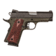 Citadel M-1911-Cerakote-Compact Pistol, .45 ACP, 3.5 in barrel, matte OD green steel frame, checkered wood grip, recoil operated semi-automatic, single-action, grip safety, manual thumb safety, Novak, 7 round magazine, CTDM1911CRKTCPT-FRRMPG
