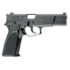 FN Herstal HP-DA Pistol, 9mm Luger, 4.6 in barrel, steel frame, black plastic grip, short recoil semi-automatic, double-action, frame mounted decock lever, fixed, 15 round magazine, FN-HP-DA-FRRMPG