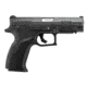 Grand Power Q100 Pistol, 9mm Luger, 4.3 in barrel, black polymer frame, integrated polymer grip, recoil operated semi-automatic, striker single-action, Glock-style trigger safety, 3-dot fixed, 15 round magazine, GDPWR-Q100-FRRMPG