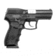 Magnum Research SP-21 Pistol, .45 ACP, 3.9 in barrel, black polymer frame, integrated polymer grip, short recoil semi-automatic, double-action, frame mounted decock/safety lever, fixed combat, 10 round magazine, MR-SP-21-2-FRRMPG