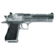 Magnum Research Desert-Eagle-Mark-XIX Pistol, .44 Remington Magnum, 6 in barrel, brushed chrome steel frame, black plastic grip, gas operated semi-automatic, single-action, fixed combat, 8 round magazine, MRDTEGLMRKXIX4-FRRMPG