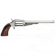 North American Arms 1860-Hogleg Revolver, .22 Winchester Magnum Rimfire, 6 in barrel, stainless steel frame, smooth walnut grip, revolving chamber, single-action, no manual safety, fixed blade and notch, 5 round magazine, NAA-1860-HOGLEG-FRRMPG
