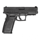 Springfield Armory XD-45-GAP-Service-Model Pistol, .45 GAP, 4 in barrel, black polymer frame, integrated polymer grip, recoil operated semi-automatic, dovetail front and rear, 3-dot, 9 round magazine, SAXD45GAPSVCMDL-FRRMPG