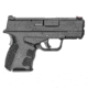Springfield Armory XD-S-Mod-2 Pistol, .45 ACP, 3.3 in barrel, black polymer frame, integrated polymer grip, recoil operated semi-automatic, fiber optic front, fixed 2 dot rear, 5 round magazine, SAXDSMOD.22-FRRMPG
