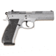 TRISTAR P-120 Pistol, 9mm Luger, 4.7 in barrel, steel frame, black checkered polymer grip, recoil operated semi-automatic, double-action, frame mounted safety lever, fixed white 3-dot, 15 round magazine, TRISTAR-P-120-2-FRRMPG