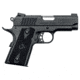 Taurus 1911-Officer Pistol, .45 ACP, 3.5 in barrel, matte black finish steel frame, checkered black grip, recoil operated semi-automatic, single-action, grip safety, manual thumb safety, Novak, 6 round magazine, TRS-1911-OFFICER-FRRMPG