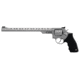 Taurus Hunter-66 Revolver, .357 Magnum, 12 in barrel, stainless steel frame, black rubber grip, revolving chamber, double-action, trigger actuated transfer bar, fixed front, adjustable rear, 7 round magazine, TRS-HUNTER-66-FRRMPG