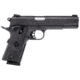 Taurus PT-1911 Pistol, 9mm Luger, 5 in barrel, matte black finish steel frame, checkered black grip, recoil operated semi-automatic, single-action, grip safety, manual thumb safety, Novak, 9 round magazine, TRS-PT-1911-2-FRRMPG