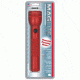 MagLite Standard 2 Cell D LED Flashlight, Red, Blister Pack, S2D036