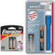 Mini MagLite AA Flashlight, Blue, 2 Energizer Max Alkaline AA 1.5V Batteries 