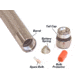 Maglite K3A/M3A Series Tail Cap Spring MAG108000069
