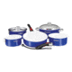 Magma Induction White Non-Stick Cookware Set, 10 Piece, Cobalt Blue, A10-366-CB-IND