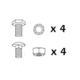 Magma Mounting Fastener Pack, All Rectangular Grillss, 10-933