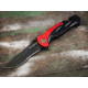 Boker Fire Chief Folding Knife, 4.53in, 440A, Serrated Blade, Aluminum Black Handle, 01LL313