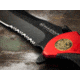 Boker Fire Chief Folding Knife, 4.53in, 440A, Serrated Blade, Aluminum Black Handle, 01LL313